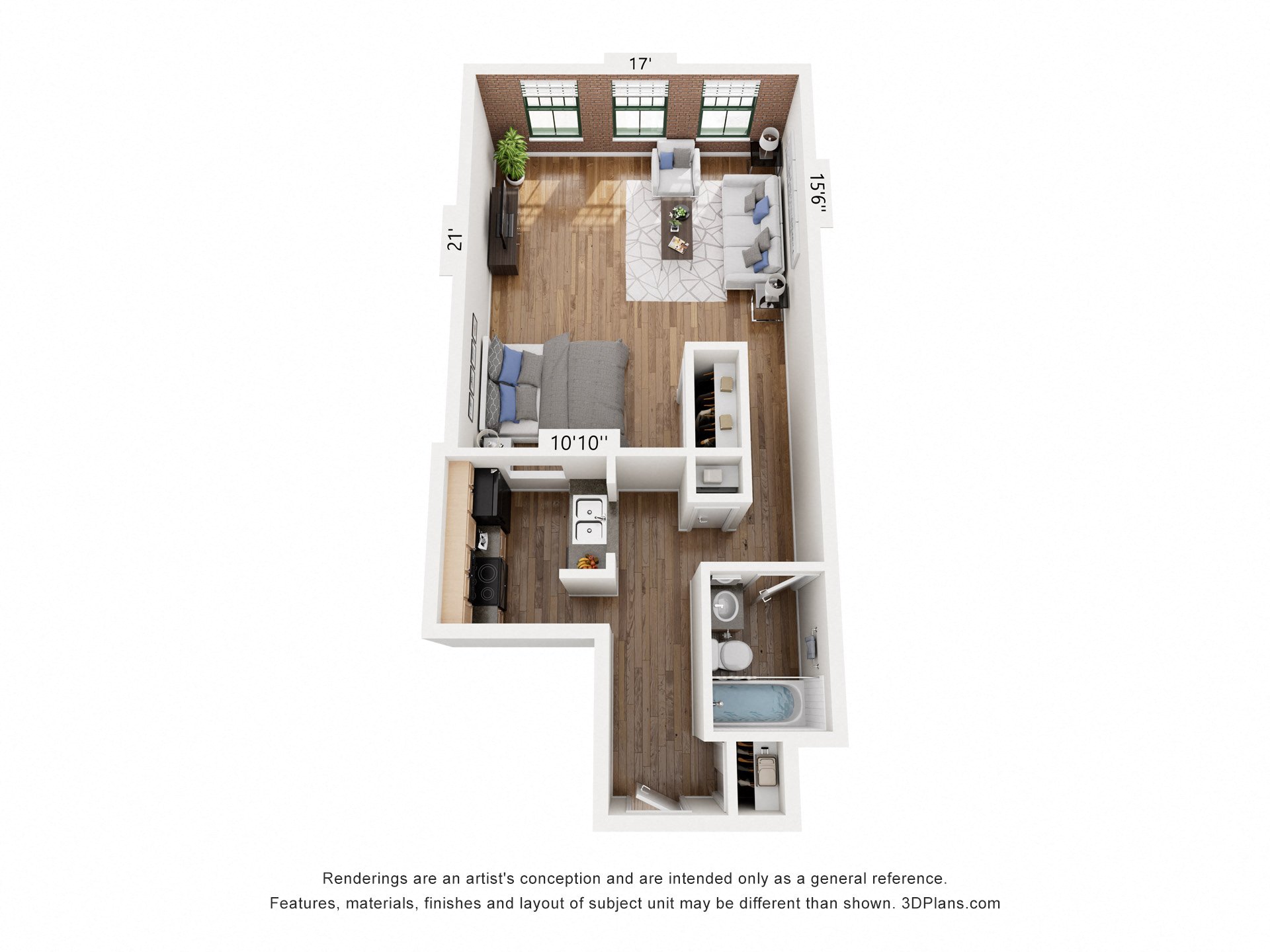 Studio floor plan